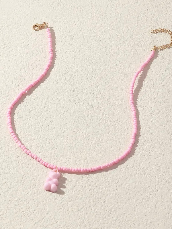 Gummy Bear Beaded Necklace