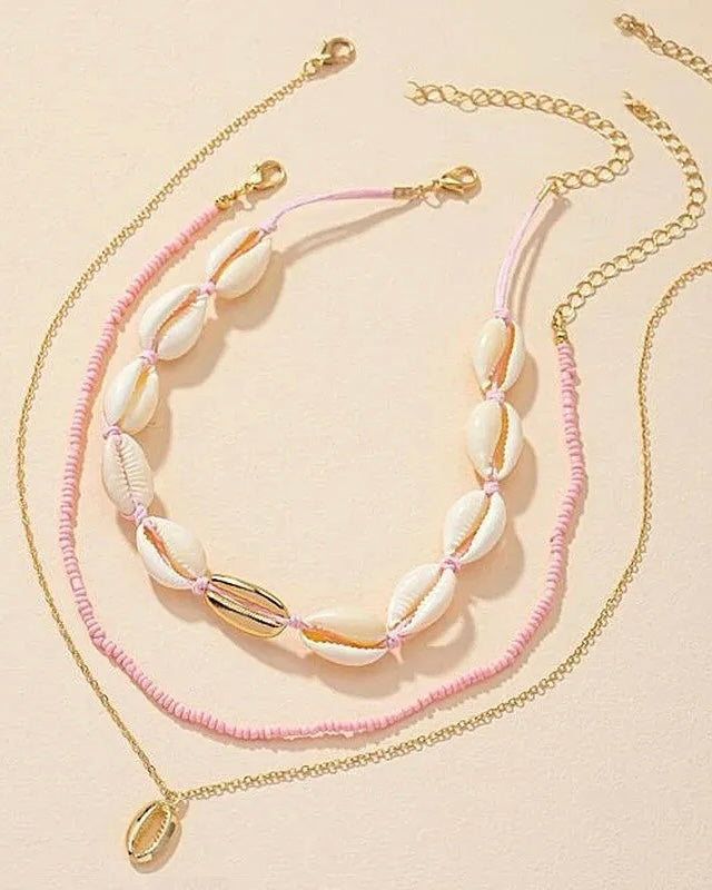 Lanai Gold & Pink Necklace Trio