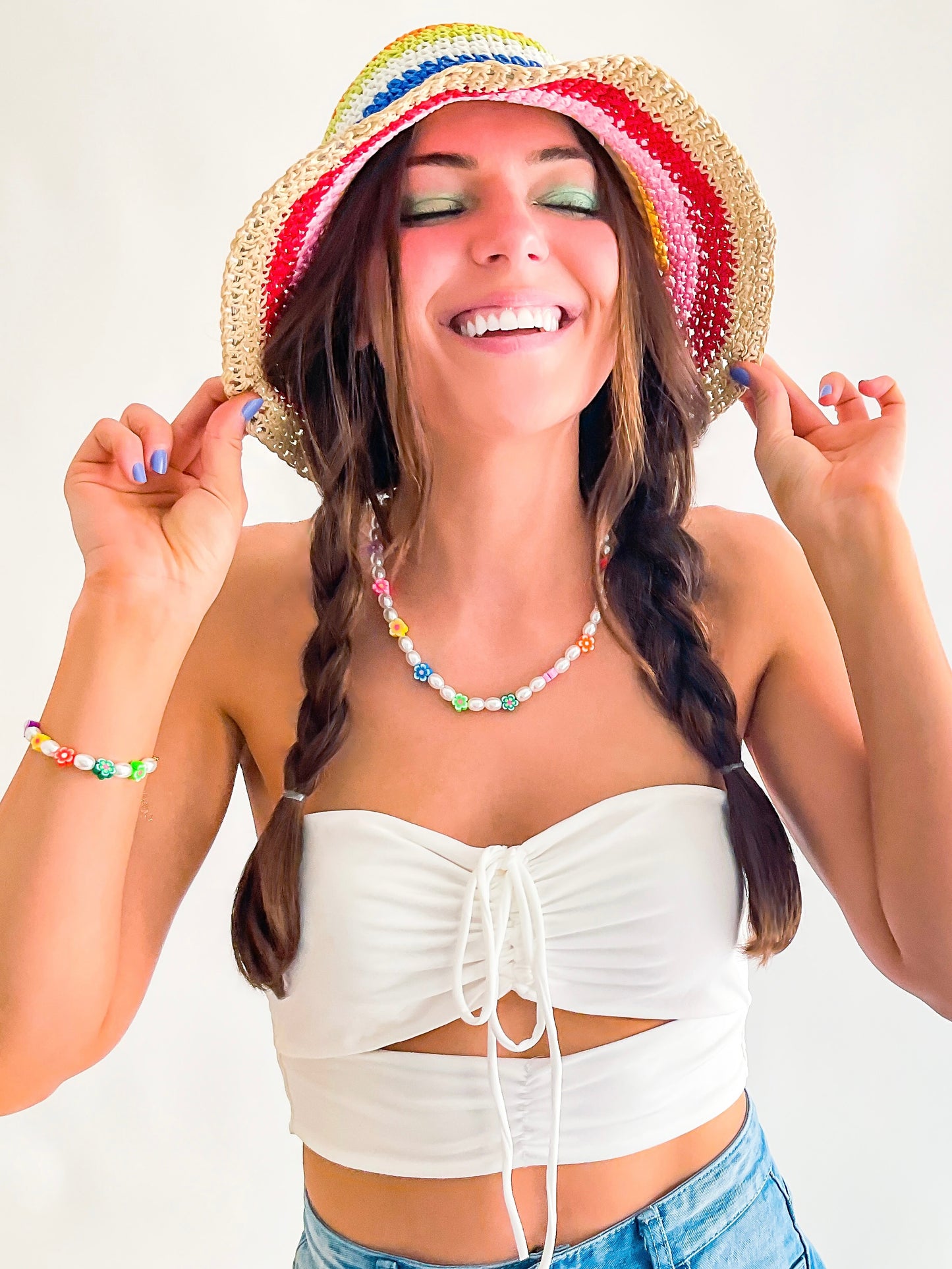 Aloha-ha Beaded Necklace & Bracelet Set