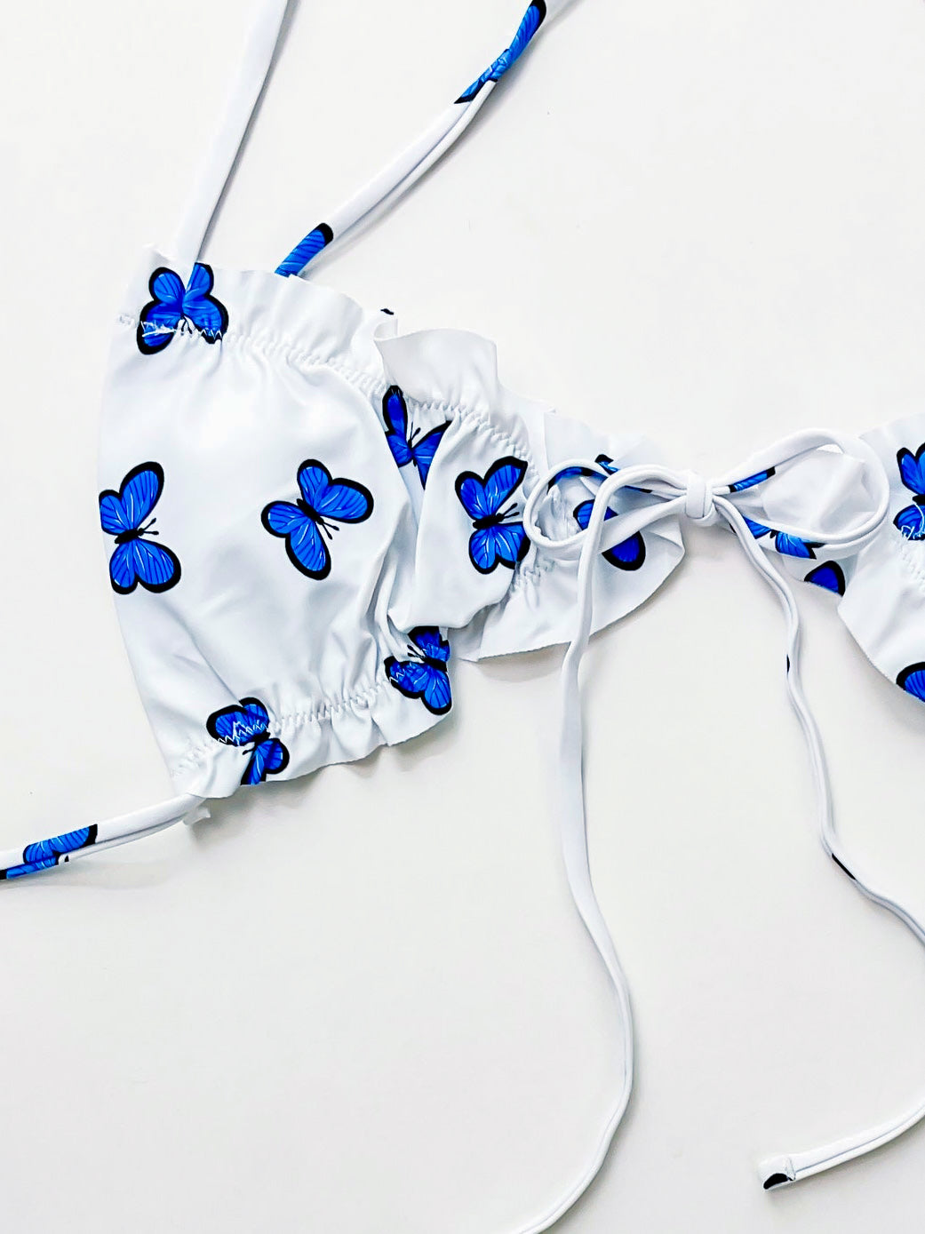 Metamorphosis Blue Butterfly Crossback Bikini Set