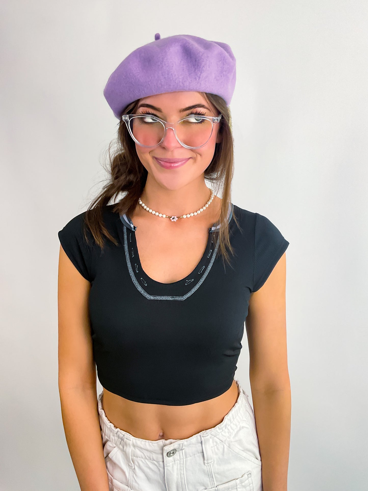 Retro Ribbed Crop Top