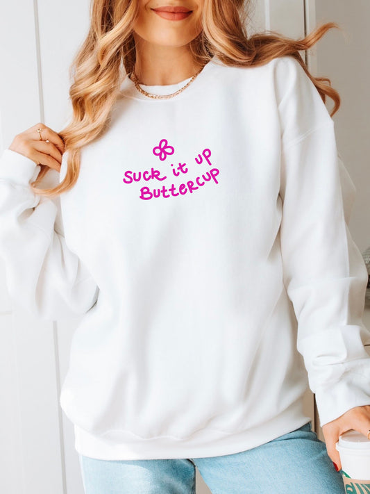 Suck It Up Oversized Crewneck Sweatshirt