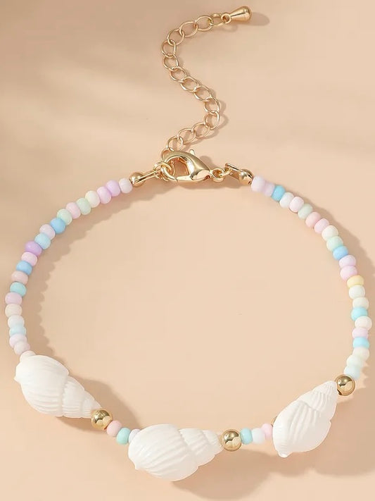 Conch Shells Beaded Bracelet