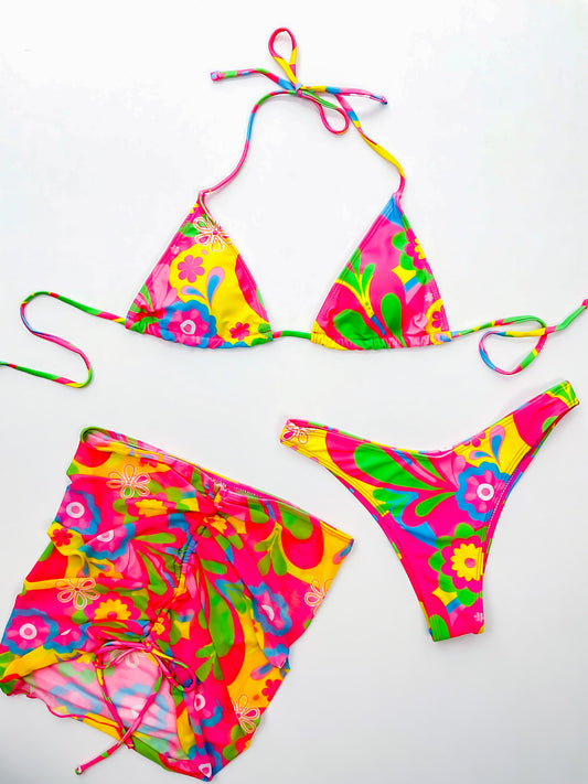 Island Gurl 3-Piece Swim Set