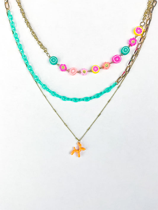 Bow Wow 3-Tiered Necklace