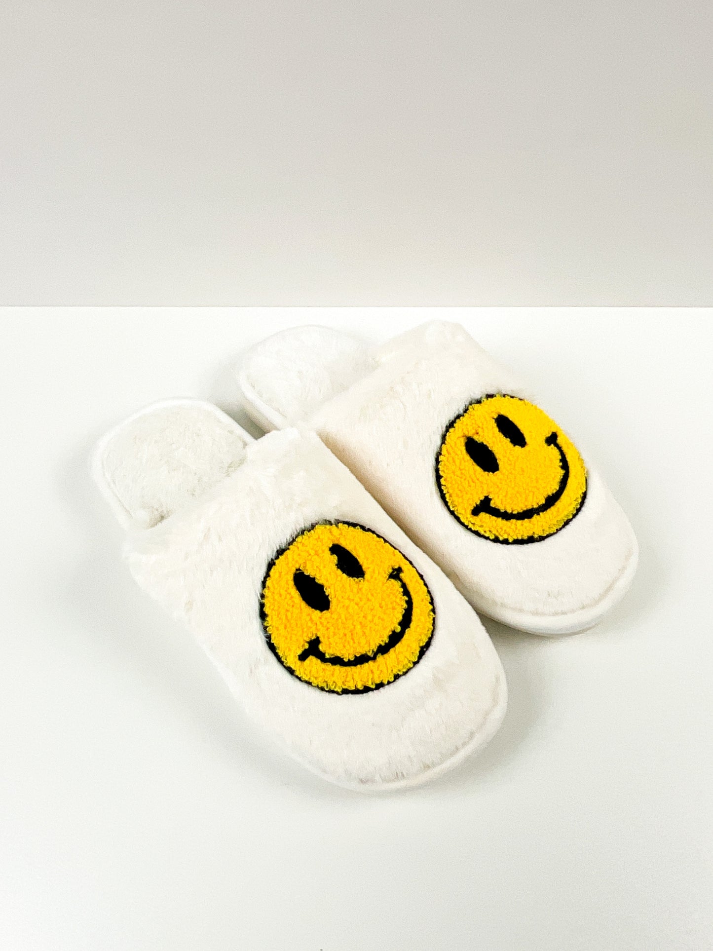 Sunny Side Up Furry Slippers