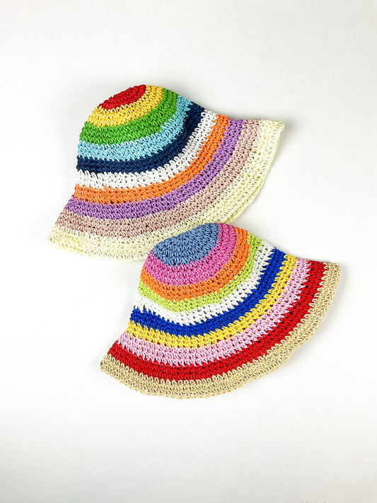 Vacay Straw Bucket Hat