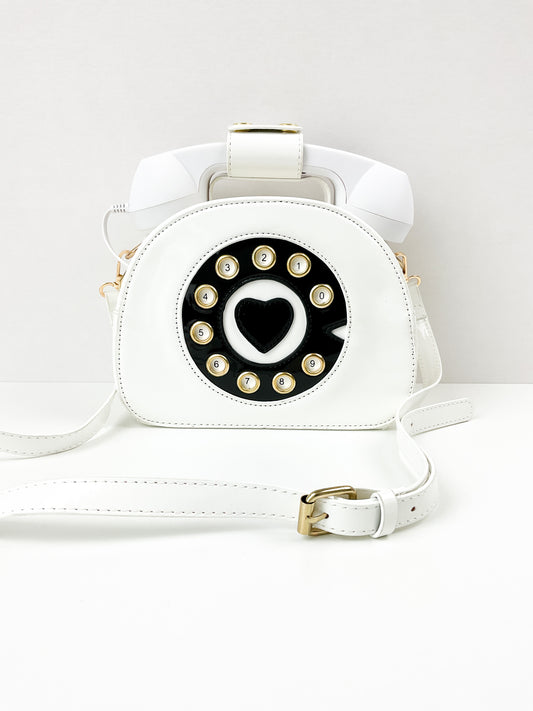 White Retro Bluetooth Phone Purse