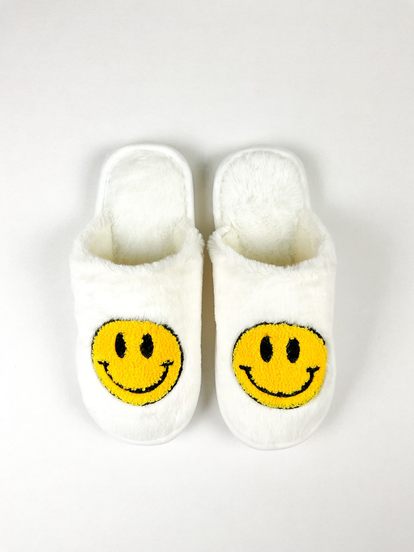 Sunny Side Up Furry Slippers