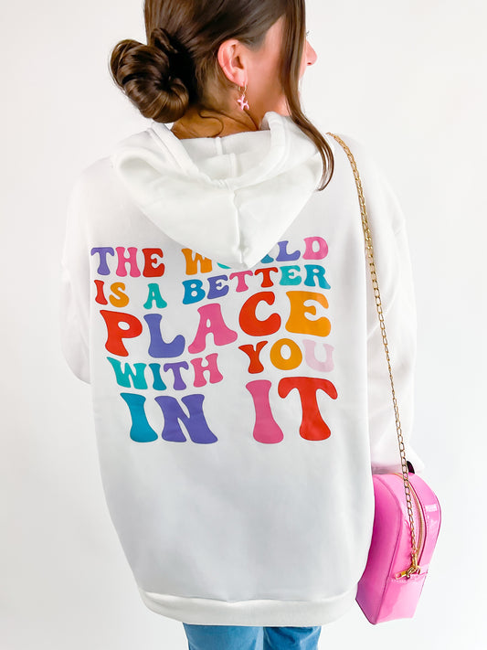 Happy & Ho0oded Oversized Polyester Sweatshirt